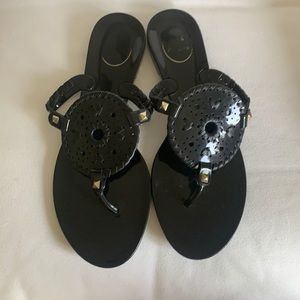 Jack Rogers black sandals